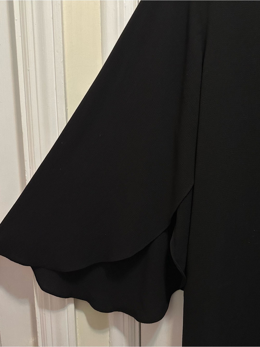 Avenue Black Blouse with Teardrop Bead Trim - Picture 4 of 6